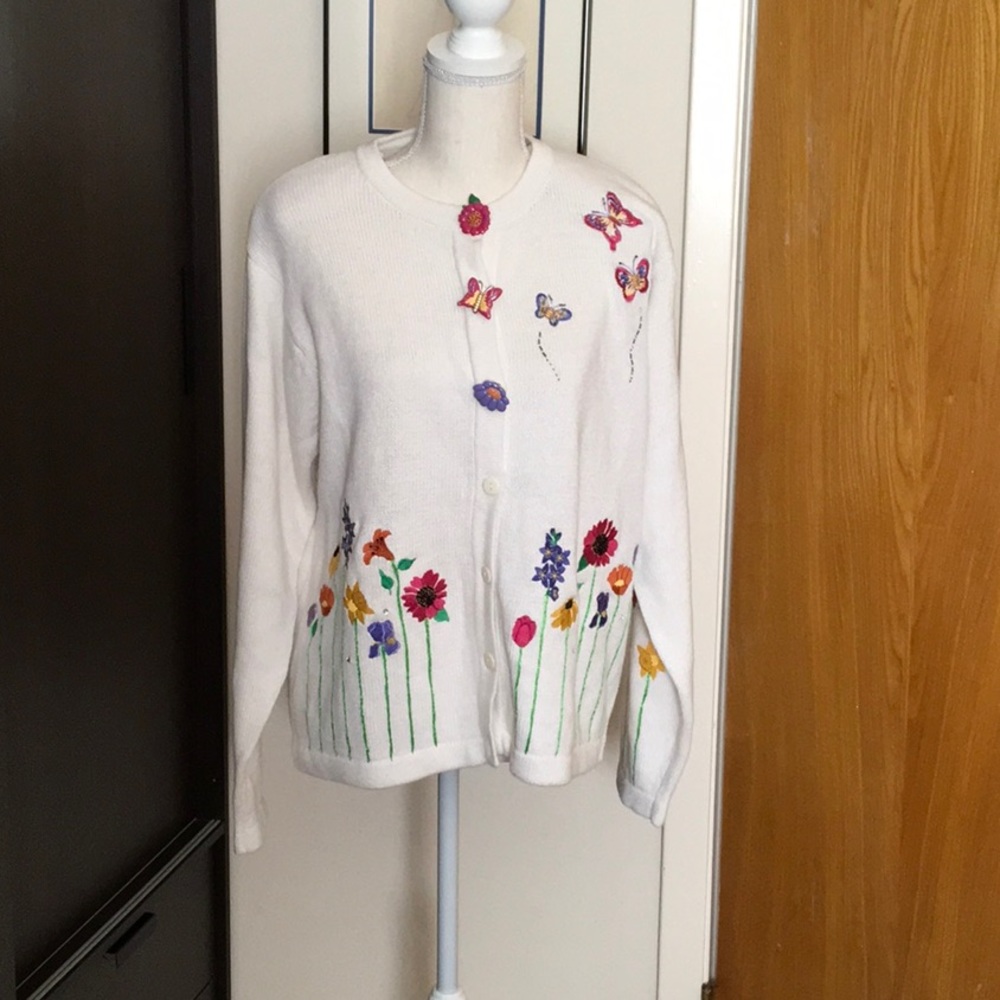 Embroidered Cotton Sweater